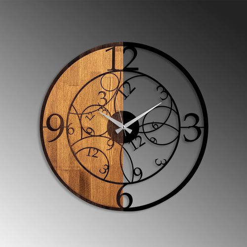 Wallity Ukrasni drveni zidni sat, Wooden Clock - 56 slika 4