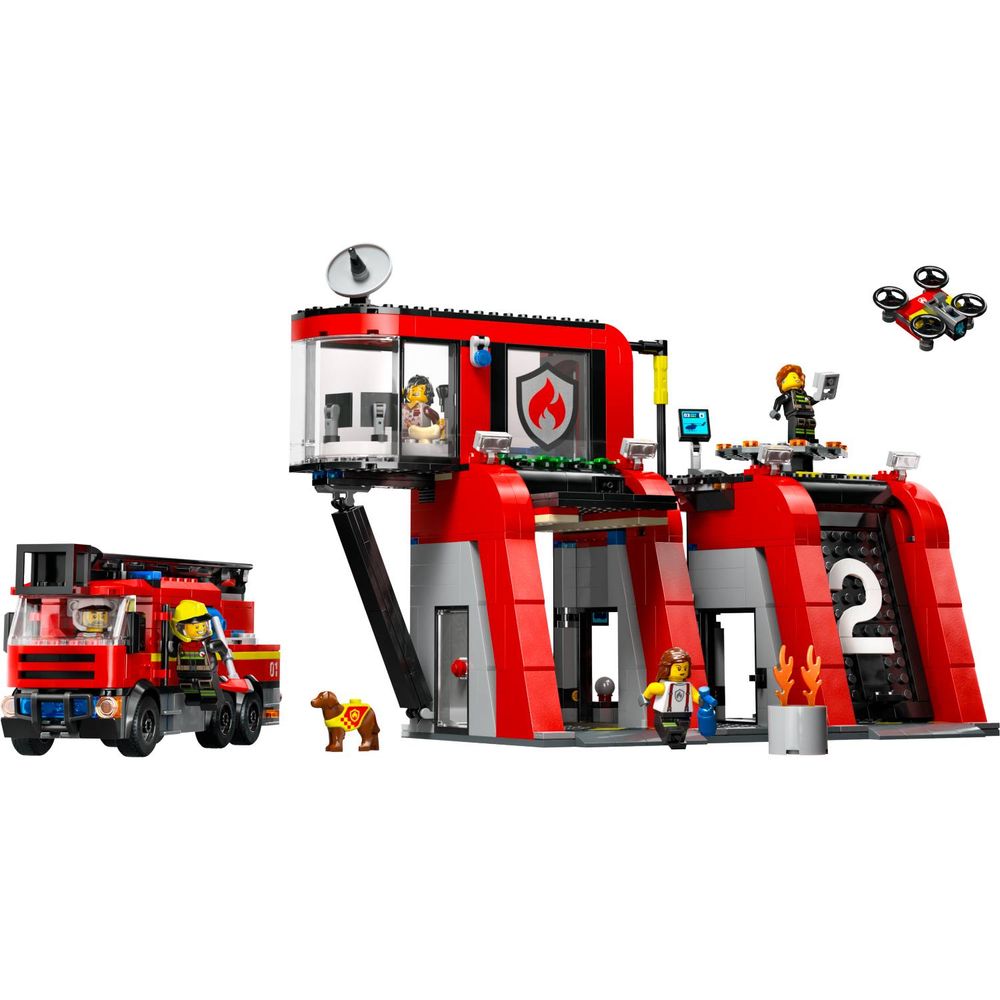 LEGO 60414 Vatrogasna stanica sa kamionom slika 2