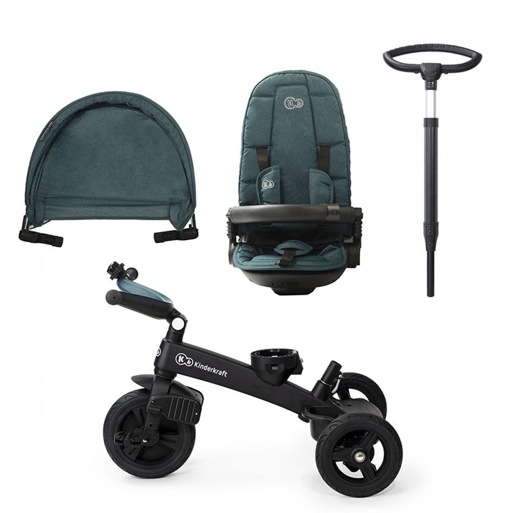 Kinderkraft Tricikl EASYTWIST, Green slika 6
