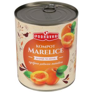 Podravka Kompot Marelica Manje Sladak Limenka 825 g