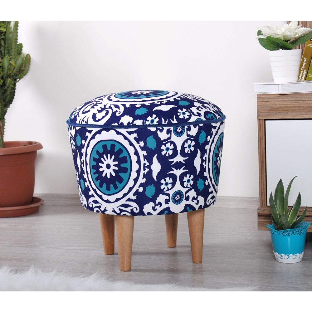 Pouffe Sky - Plavo-Bijeli, Bijelo-Plavi slika 4
