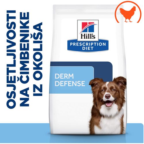 Hill's Prescription Diet Derm Defense Hrana za Pse s Piletinom, 12 kg slika 1