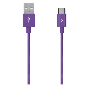 Kabel - USB-C to USB (1,20m) - Purple - Alumi Cable