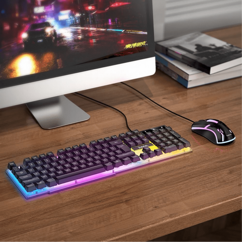 hoco. Tipkovnica+miš, gaming set, RGB osvjetljenje, USB - GM11 slika 6