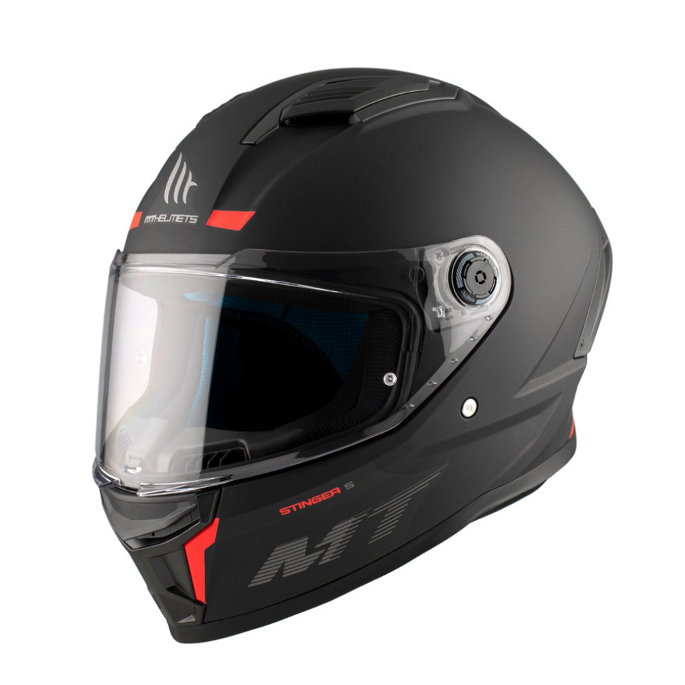 MT Helmets Stinger 2 Solid A1 Matt Black slika 2