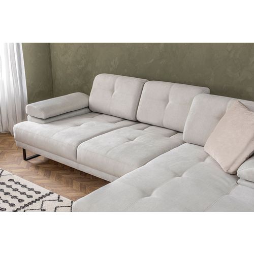 Atelier Del Sofa Kutna garnitura, Bež, Mustang Large Right - Beige slika 7