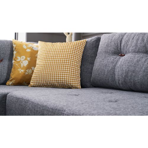 Atelier Del Sofa Kutna garnitura na razvlačenje, Sivo, Manama Corner Sofa Bed Left - Grey slika 4