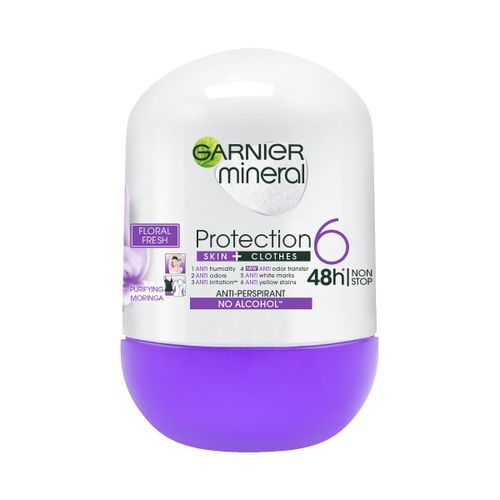 Garnier Mineral Protection 48h 6u1 Floral Fresh dezodorans roll-on 50ml slika 1