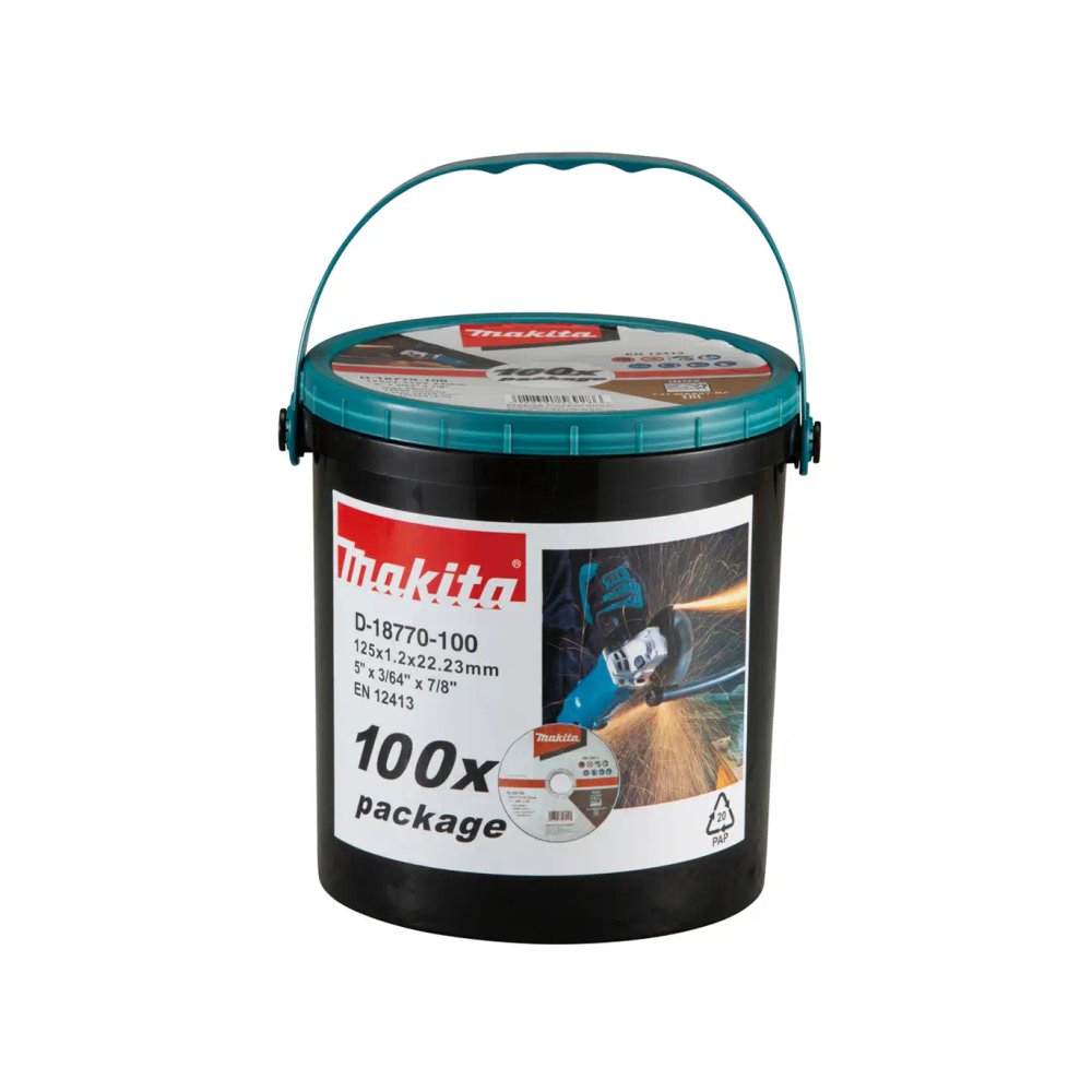 Makita - Tanka rezna ploča 125 mm, 100 komada u praktičnoj kutiji D-18770-100 slika 2