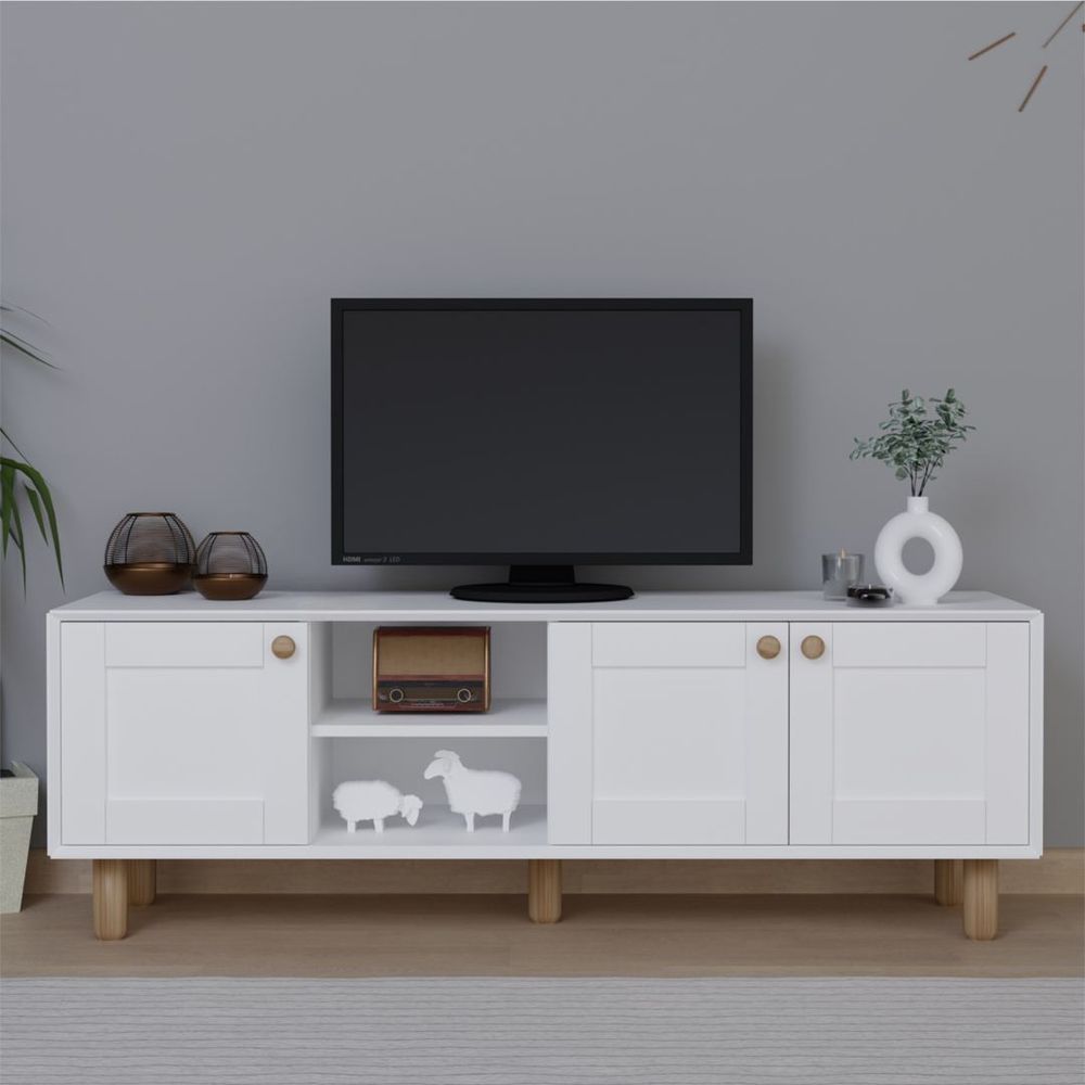 TV Stalak Bohemian 1600-70, bijele boje slika 1