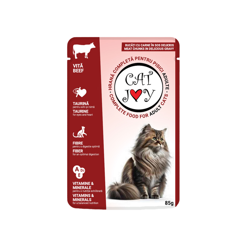 Cat Joy hrana za mačke u umaku Govedina 85g  slika 1