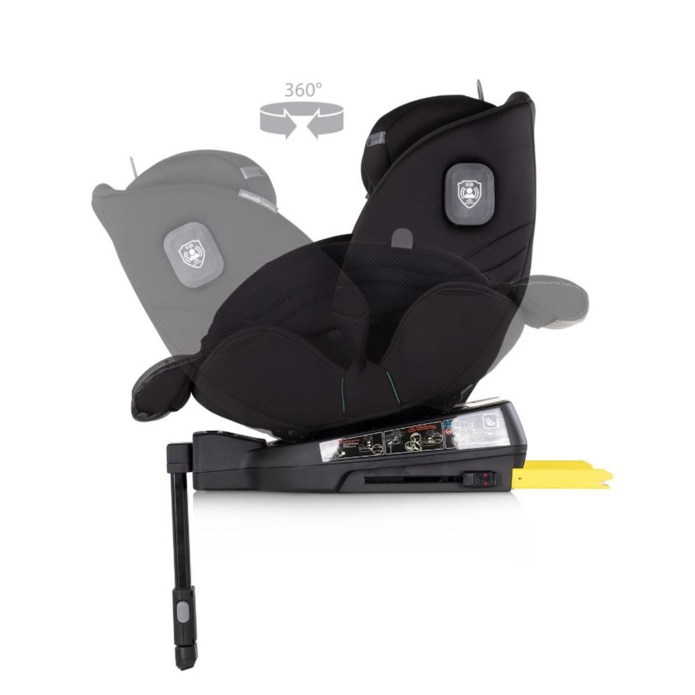 Chipolino Rotirajuća autosjedalica Premium 40-150cm Isofix Blackberry STKPR02501BB slika 6