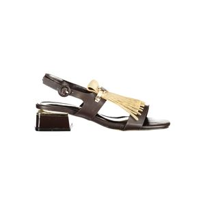 LAURA BIAGIOTTI WOMEN'S BROWN SANDALS