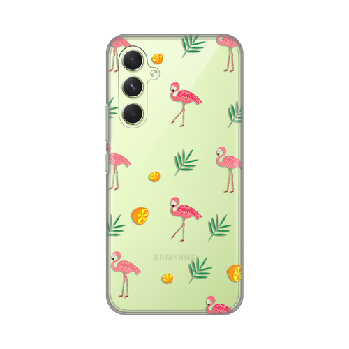 Torbica Silikonska Print Skin za Samsung A546B Galaxy A54 5G Flamingos slika 1