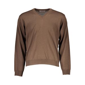 ROMEO GIGLI BROWN MEN'S SWEATER