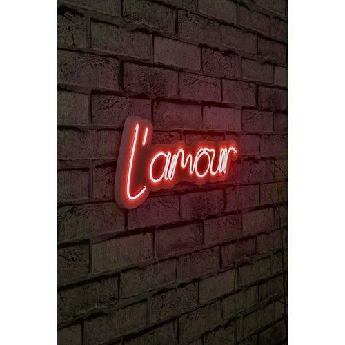 Wallity Ukrasna plastična LED rasvjeta, L'amour - Red slika 10
