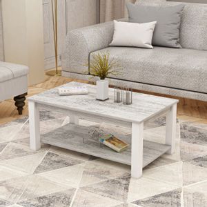 Larissa - White, Grey White
Grey Coffee Table