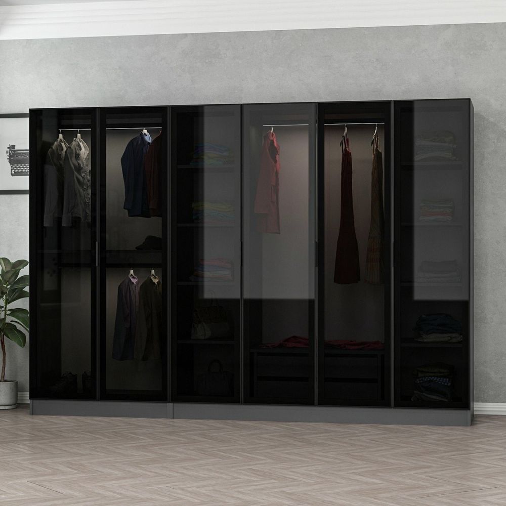Kale - 6653 Anthracite Crna Garderober slika 3