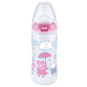 NUK Flašica First Choice+ sa indikatorom temperature 300ml 6-18mj, Peppa Pig - Roza