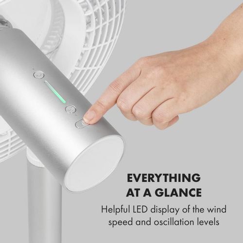 Klarstein Whisperwind Wireless stojeći ventilator, Bijela slika 8