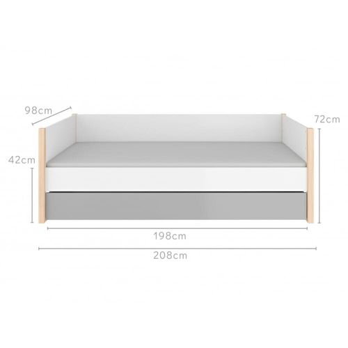 Bellamy Pinette krevet 90x200 cm, white slika 4