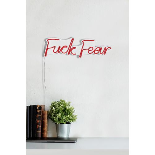 Wallity Ukrasna plastična LED rasvjeta, Fuck Fear - Red slika 13