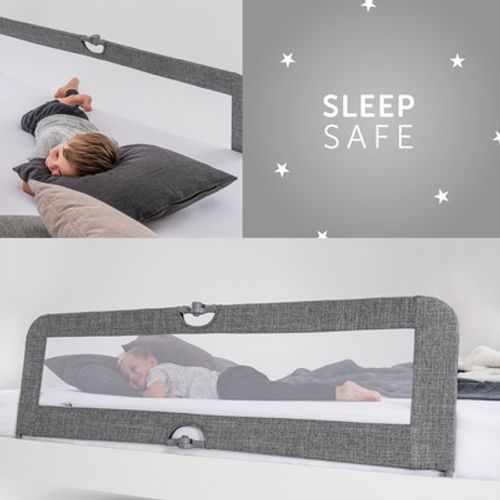 Hauck zaštitna ogradica za krevetić Sleep N Safe Plus XL - melange grey slika 2