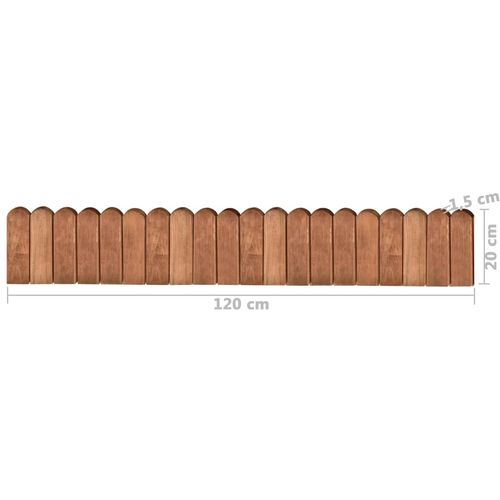 Rolana ograda smeđa 120 cm od impregnirane borovine slika 17