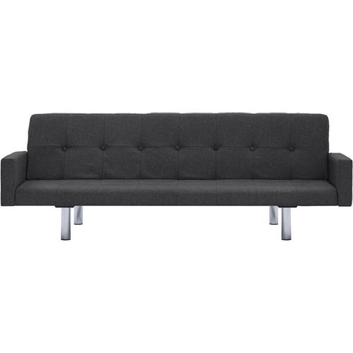282218 Sofa Bed with Armrest Dark Grey Polyester slika 39