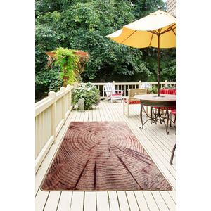Šareni tepih za hodnik Wood Balkon Djt (80 x 200 cm)
