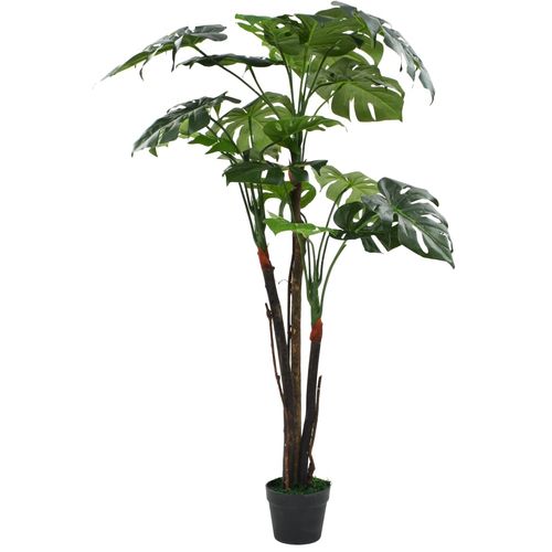 Umjetna biljka monstera s posudom 130 cm zelena slika 11