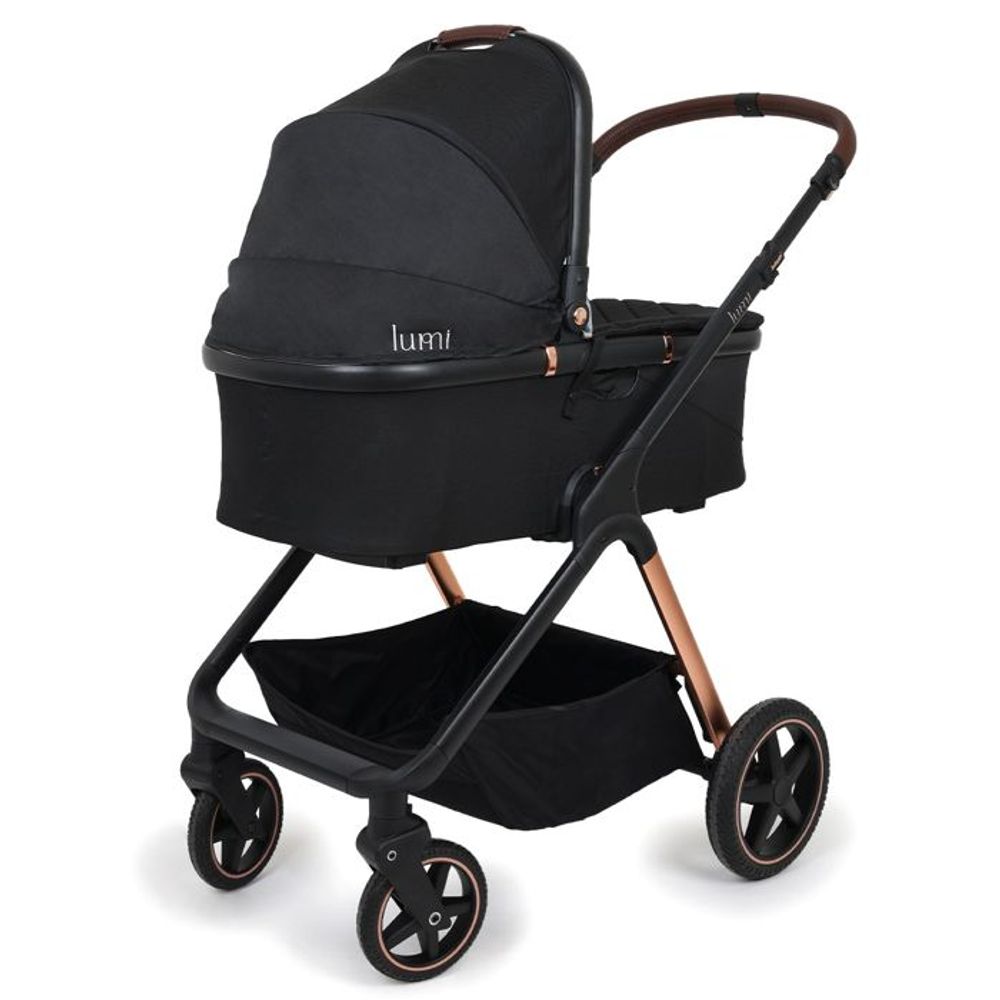 Jungle Kolica za bebe 3U1 Lumi, Crna slika 4