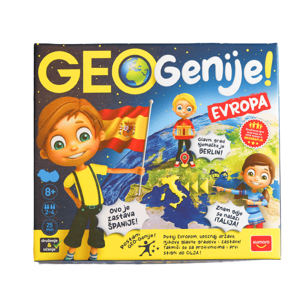 Kumaro Društvena igra Geo Genije! - Evropa  slika 1