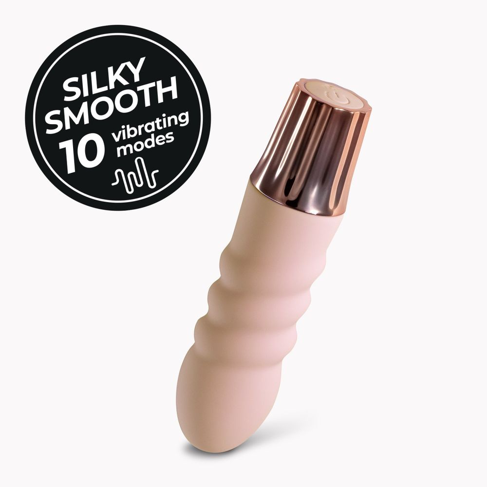 Mini vibrator Crushious - Mellow Bubbles, ružičasti slika 1
