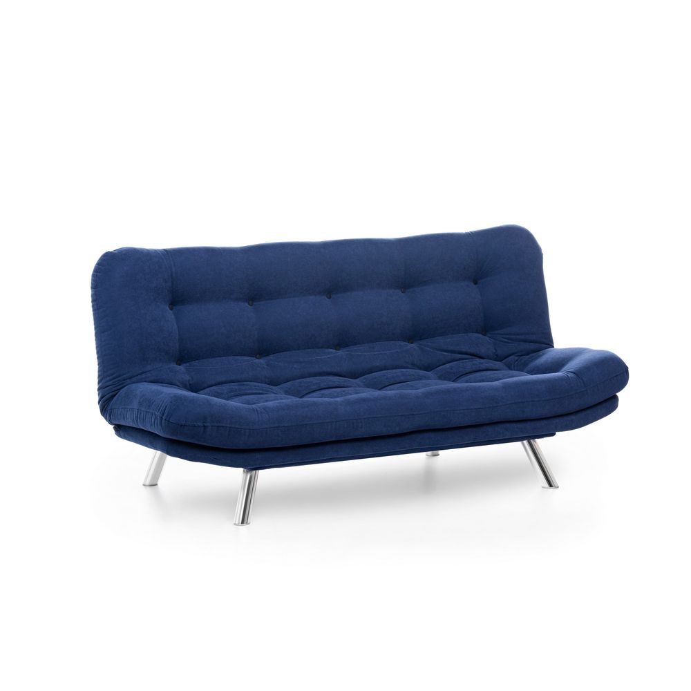 Misa Sofabed - Tamnoplava 3-sjedalna Sofa na Razvlačenje slika 4