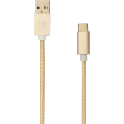 SBOX kabel  USB->TYPE C M/M 1,5M Fruity zlatni slika 3