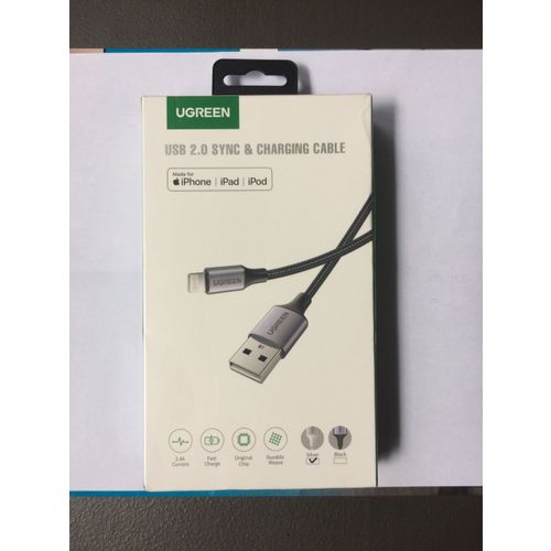 Ugreen Lightning na USB-A kabel, pleteni, 1.5m - u kutiji slika 2