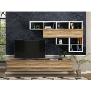 Damla - White, Walnut White
Walnut TV Unit