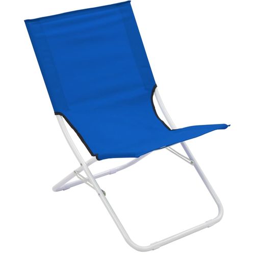 Sklopive stolice za plažu 2 kom plave slika 28