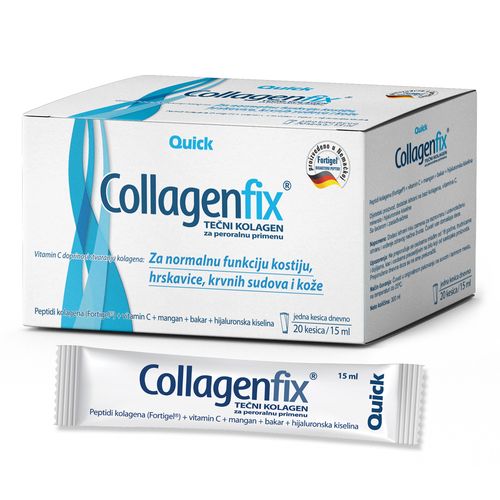 Collagenfix Direct, bioaktivni peptidi kolagena, oralni rastvor 20x15 ml kesica, Quick slika 1