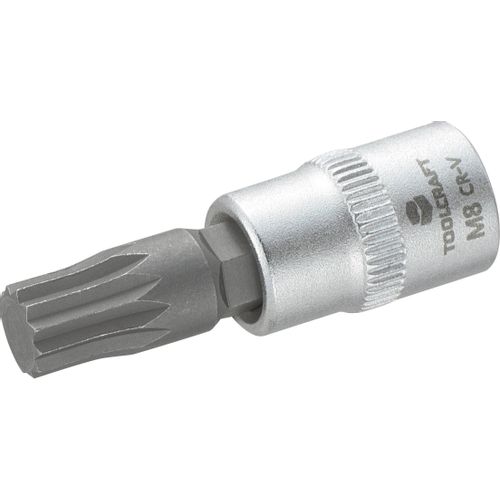 TOOLCRAFT 816197 unutarnji nazupčani (XZN) bit za nasadni ključ 8 mm 1/4'' (6.3 mm) slika 1