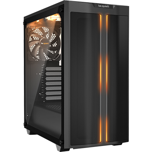 be quiet! BGW37 PURE BASE 500 DX Black, MB compatibility: ATX / M-ATX / Mini-ITX, Three pre-installed be quiet! Pure Wings 2 140mm fans, Ready for water cooling radiators up to 360mm slika 1