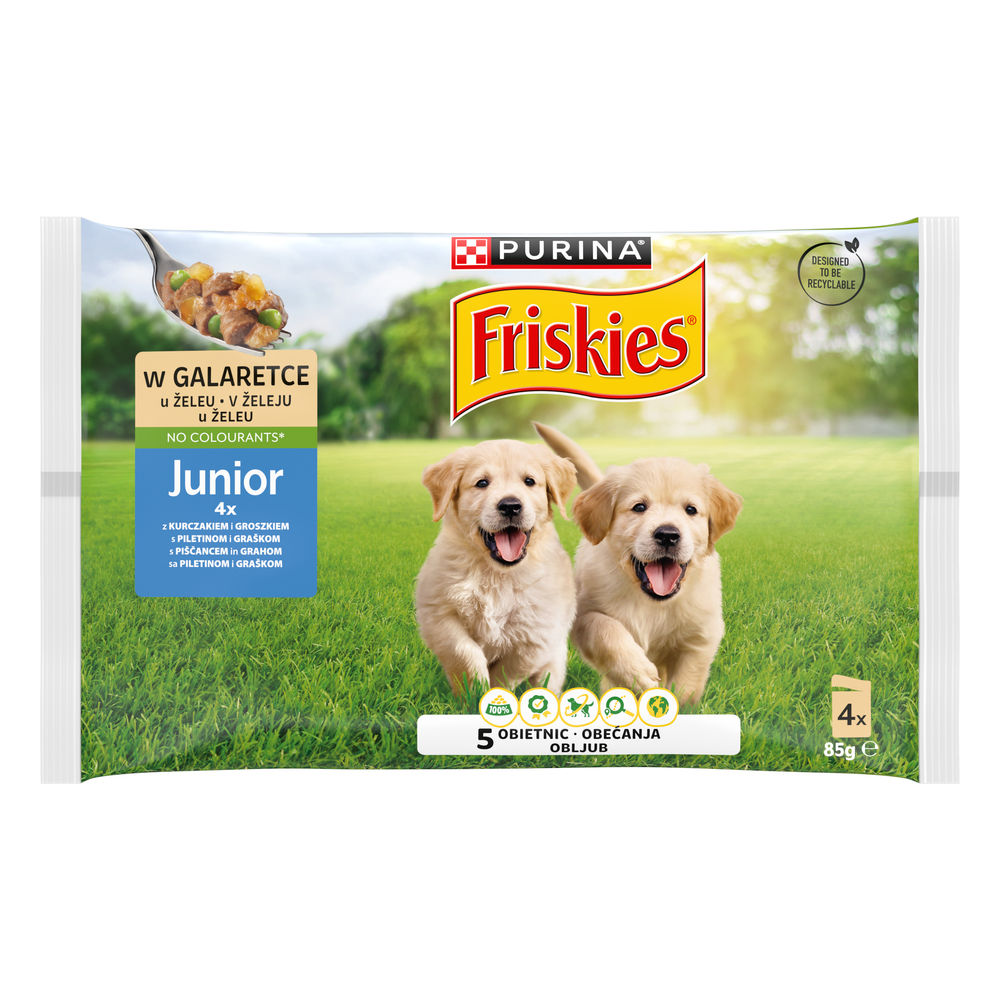 Friskies Junior mokra hrana za pse Piletina 4x85g slika 1