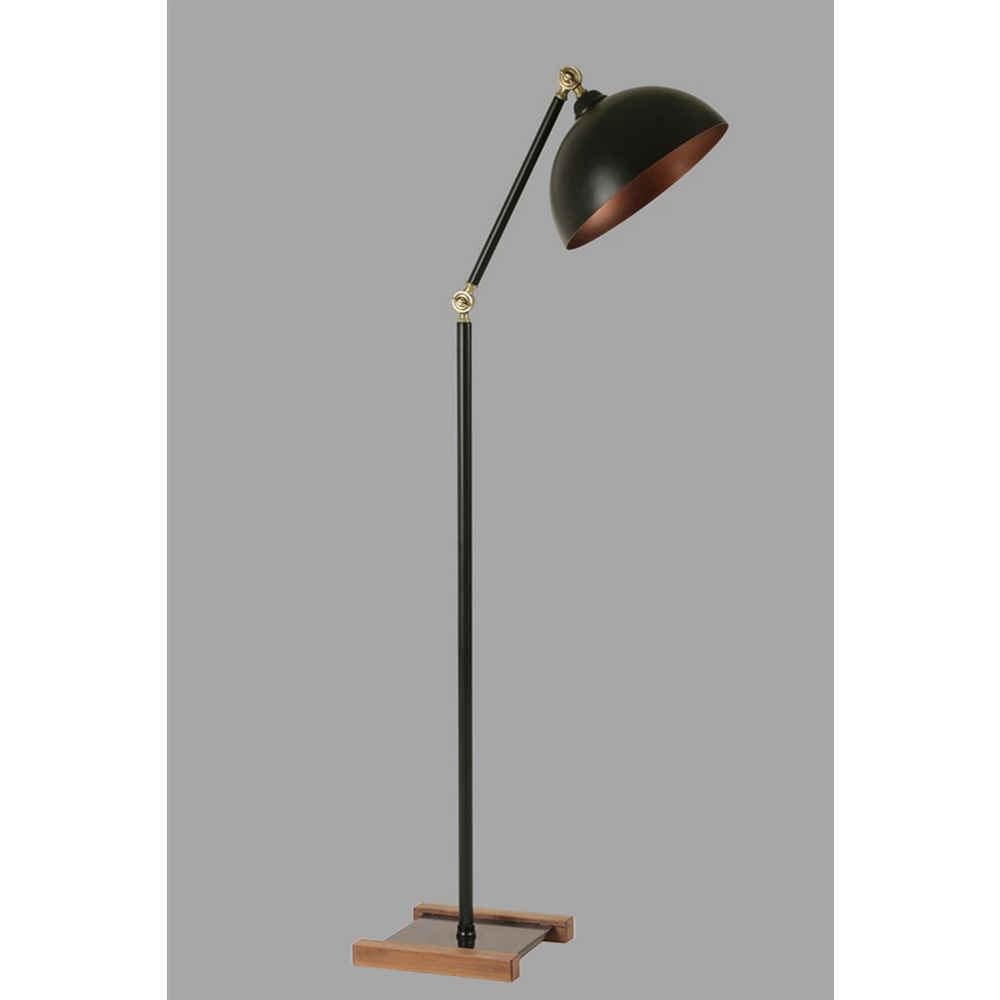 Milas Siyah Lambader Retro 3 Başlıklı Black Floor Lamp slika 2