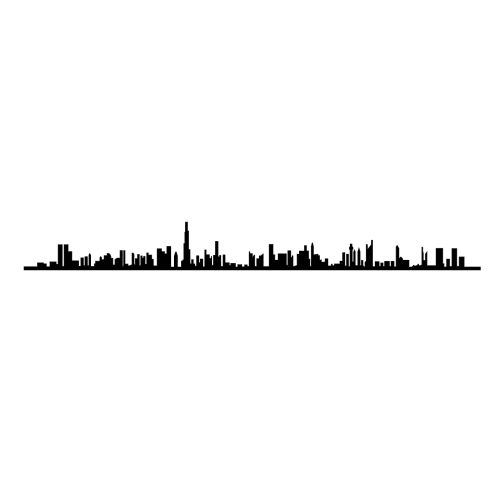 Wallity Metalna zidna dekoracija, Dubai Skyline slika 4