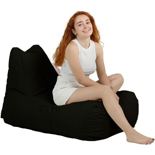 Atelier Del Sofa Vreća za sjedenje, Trendy Comfort Bed Pouf - Black slika 8