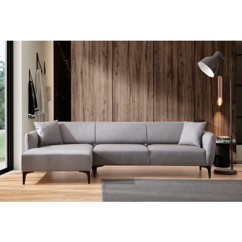 Atelier Del Sofa Kutna garnitura, Sivo, Belissimo Left - Grey slika 2