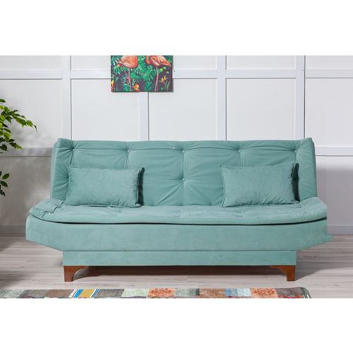 Kelebek-TKM03 0400 Pistachio Green Sofa-Bed Set slika 3