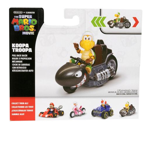 Mario Kart The Movie Koopa Troopa Kart  Kart figure 6cm slika 9