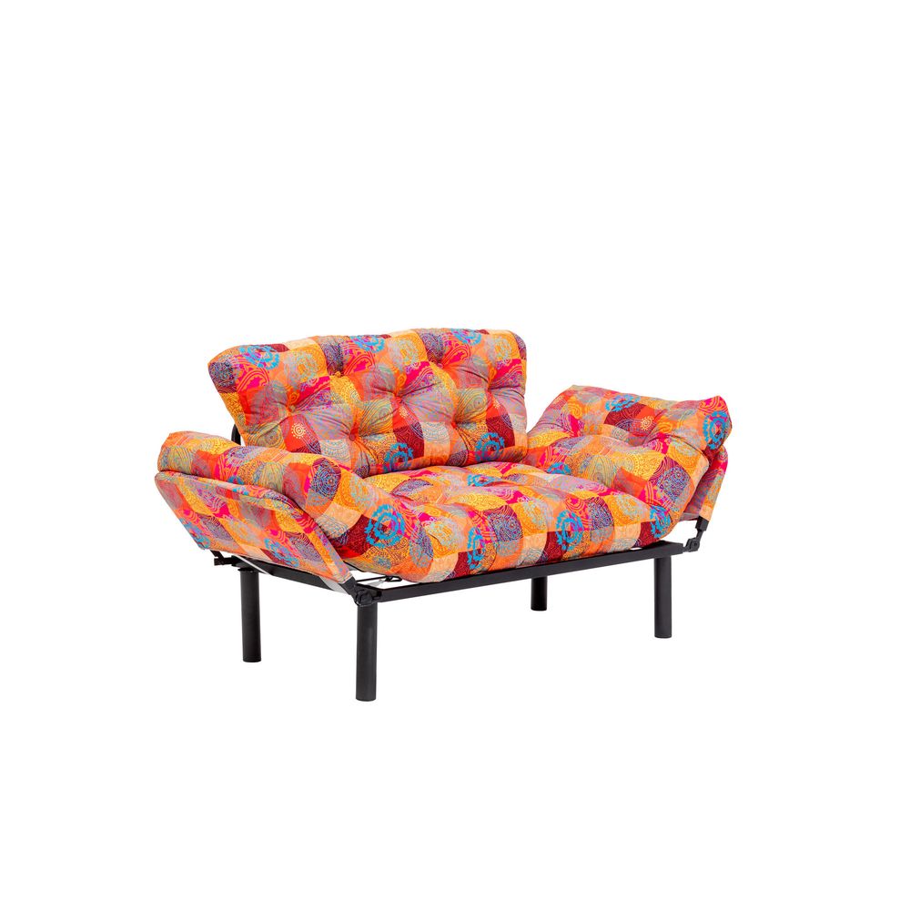 Nitta - Višebojni Patchwork Sofa-Krevet za Dvije Osobe slika 6